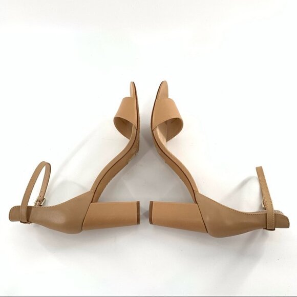 Vince Camuto Corlina womens heels size 10.5 42 tan leather block heel - Picture 7 of 11